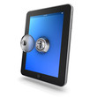 Tablet mit Schlüssel