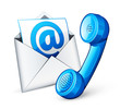 icône e-mail téléphone