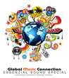 Abstract Globe Background For Disco Flyers