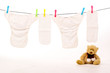leine teddy am Boden windel
