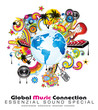 Vector: Abstract Globe Background For Disco Flyers Abstract Globe Background For Disco Flyers