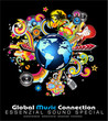Abstract Globe Background For Disco Flyers