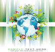 Green Global Nature Safety Background for  Eco Flyers Project