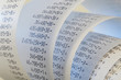 Adding machine tape