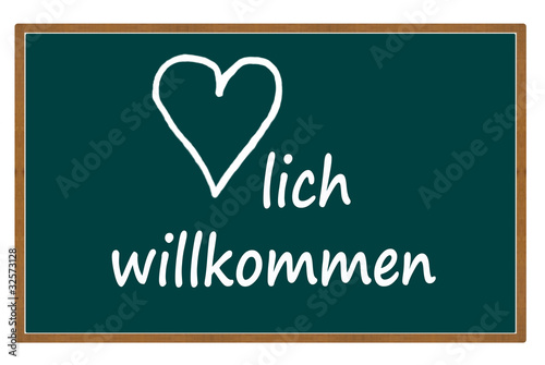 Illustration: herzlich willkommen herzlich willkommen