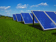 Solar panels system. Green energy from sun.