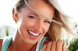 Portrait of fresh and charming young lady