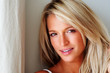 Portrait of gorgeous young female smiling