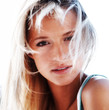 Closeup portrait of beautiful young woman