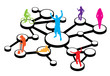 Social Media Connections Diagram