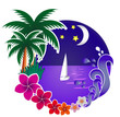 tropic palms  beach