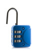 Foto: Combination padlock isolated on white background Combination padlock isolated on white background