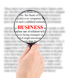 ����: Magnifying glass in hand and word busines � FotolEdhar #32578947
