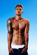 Young guy with a muscular body
