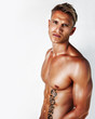 Barechested muscular man