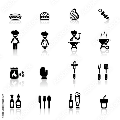 Vector: Icons set barbecue Icons set barbecue