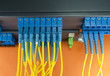 network cables and servers in a technology data center