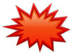 Boom splash red icon