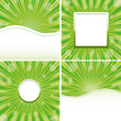 Set of green abstract backgrounds, vector illustration Set of green abstract backgrounds, vector illustration