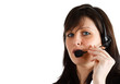 Female phone operator