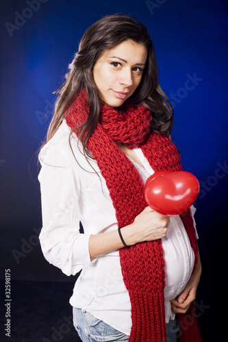 Photo: Romantic pregant woman Romantic pregant woman