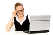 Woman with laptop