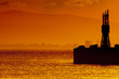 Golden Sunset Gibraltar Harbor Golden Sunset Gibraltar Harbor