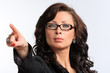 Woman Pointing Forward