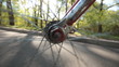 walk on the bicycle