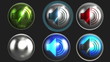Stylish audio speaker buttons loop +alpha