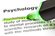 Photo: 'Psychology' highlighted in green 'Psychology' highlighted in green