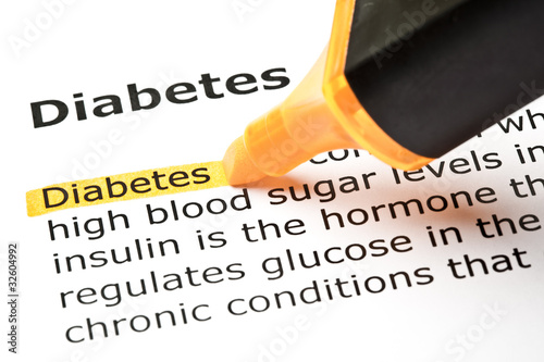 Photo: 'Diabetes' highlighted in orange 'Diabetes' highlighted in orange