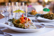 Foto: Fruit salad appetizer served at wedding reception Fruit salad appetizer served at wedding reception