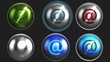 6 Stylish email \ at buttons loop + alpha