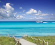 Illetas illetes beachn turquoise Formentera island