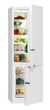 Two door white refrigerator isolated on white Two door white refrigerator isolated on white