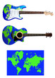 world acoustic and electric guitar
