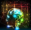 abstract human brain background design