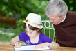 ����: Grandfather spending time with little girl outside � Smailhodzic #32617998