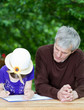 ����: Grandfather spending time with little girl outside � Smailhodzic #32618343