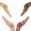human hands as symbol of ethnical diversity human hands as symbol of ethnical diversity