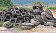Old tyres - tires Old tyres - tires