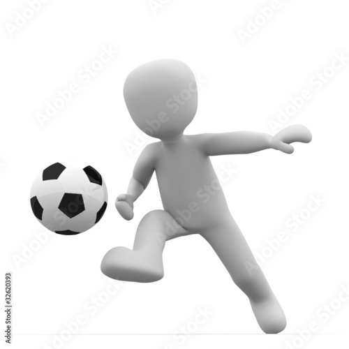 Illustration: Fussball schiessen Fussball schiessen
