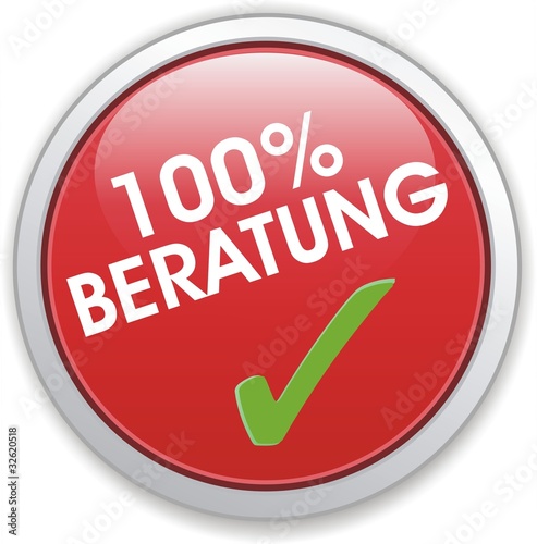 Vector: bouton 100% beratung bouton 100% beratung