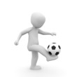 Illustration: Fussball jonglieren Fussball jonglieren