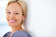Beautiful young female smiling - Copyspace