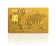 Illustration: Gold credit card Gold credit card