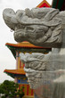 Dragon head statues