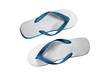 a pair of flip-flops isolated on a white background