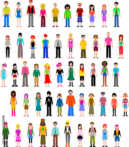 Vector: collection of different vector people collection of different vector people